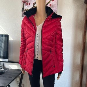 Red Nautica Puffer Ski Jacket